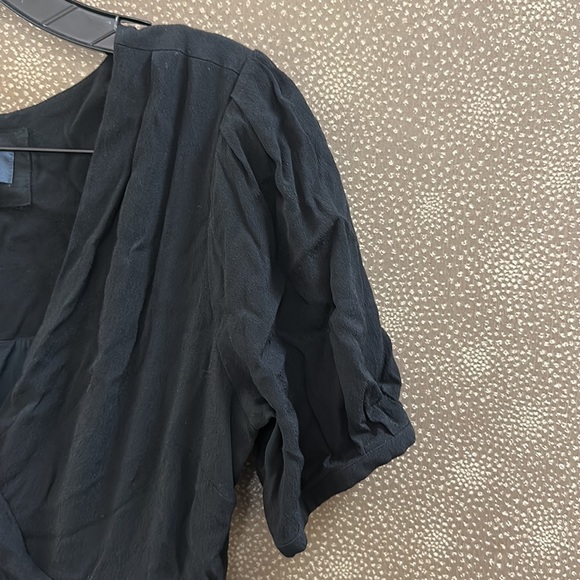 🔥🔥🔥Anthropologie Maeve Martina Belted Black Dress - Picture 5 of 11